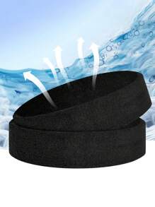 3件套吸汗运动头带，男女通用，适合网球、篮球、跑步、健身等运动 - 吸汗带 [聚酯纤维]