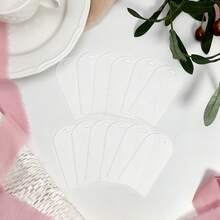 50 Pcs3.5X1.77-Inch Transparent Acrylic Wedding Venue Cards, DIY Hanging Name Tags, Acrylic Wedding Arch Decoration Blank Cards, Valentine's Day, Party DIY Blank Cards - Multicolor - View 6