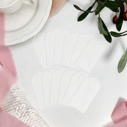 50 tấm thẻ acrylic trong suốt kích thước 3.5x1.77 inch dùng cho địa điểm tổ chức đám cưới, thẻ tên treo tự làm, thẻ trang trí cổng cưới bằng acrylic, thẻ trống tự làm cho ngày Valentine và tiệc tùng.