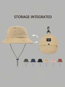 1 Pc Waterproof Bucket Hat, Foldable & Packable, Lightweight Quick-Dry Outdoor Cap For Women