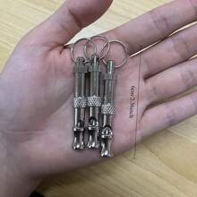 1 件狗哨，用于停止吠叫，可调节音调的狗训练哨，带钥匙扣，专业宠物召回训练器，适用于狗/猫，银色，有助于纠正不良行为，150 个宠物粪便袋，清洁用品，狗粪便袋，耐用防漏一次性宠物垃圾袋 - 彩色 - 查看 11