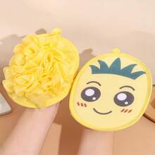 1 Pc Baby Bath Sponge, 2-In-1 Exfoliating Bath Flower And Bath Cloth, Non-Slip Baby Bath Set - Multicolor - View 4