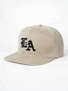 1 件刺绣 LA 可调节帽檐棒球帽，户外防晒休闲帽，适合春季、秋季、旅行、海滩，适合男孩，Y2K 风格 - 刺繡 - 查看 8