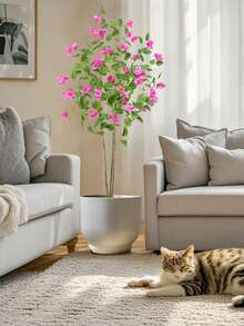 Künstliche Pflanze Künstlicher Bougainvillea-Baum mit Blumen 120 cm / 150 cm / 180 cm Künstliche Pflanzen im Topf Große gefälschte Pflanzenlandschaft für Büro-Gartendekoration im Innen- und Außenbereich