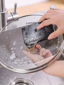 1-12 块黑色海绵、厨房不粘油洗碗刷、耐用聚氨酯洗碗海绵块，用于厨房清洁、洗碗布、锅擦魔术湿巾、厨房、浴室、家居、家居用品、家庭清洁、母亲节、厨房清洁、碗刷、锅刷、魔术擦拭、家用高、母亲节、母亲节礼物、婚礼季、毕业季、送给家人和朋友的礼物