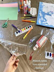 Soft Glass PVC Round Tablecloth Waterproof, Anti-Oil, Anti-Scalding, Wash-Free Round Table, Transparent Table Mat, Desktop, Household Tablecloth