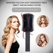 Curl Defining Brush Pink, Volume Curly Hair Brush For Effortlessly Detangling Shaping And Styling Women's Curls, Waves & Coils, Curly Hair Products, Reduce Frizz - Black 1PC - View 2