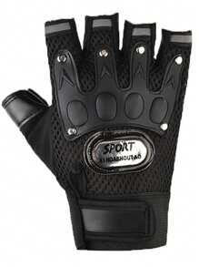 1 Pair/2 Pairs Motorcycle Breathable Half Palm Cycling Protective Gloves The Perfect Gift For Your Friends And Family. Let's Ride Together This Summer! Motorcycle Protective Gloves Motorcycle Equipment Motorcycle Accessories