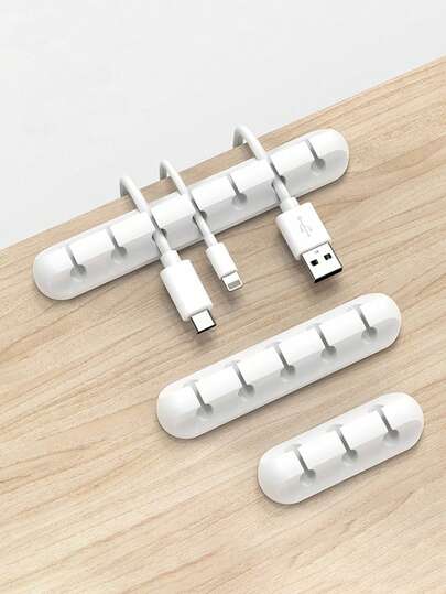 1 confezione di organizer per cavi adesivo in silicone con 3-5-7 fori, portacavi da ufficio, portacavi per auricolari, telefoni cellulari e cavi dati, avvolgicavo multiuso, supporto per cavi da parete, rastrelliera da scrivania, accessori back to school