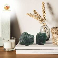 Local Shipping--  Healing Crystals, Stones, Healing Stones, Rock Collection, Agate, Raw Stones ,Crystals, Rocks, Jade, Crystals And Healing Stones(Labradorite, 2 Pcs) - Ngọc bích xanh - Xem 4