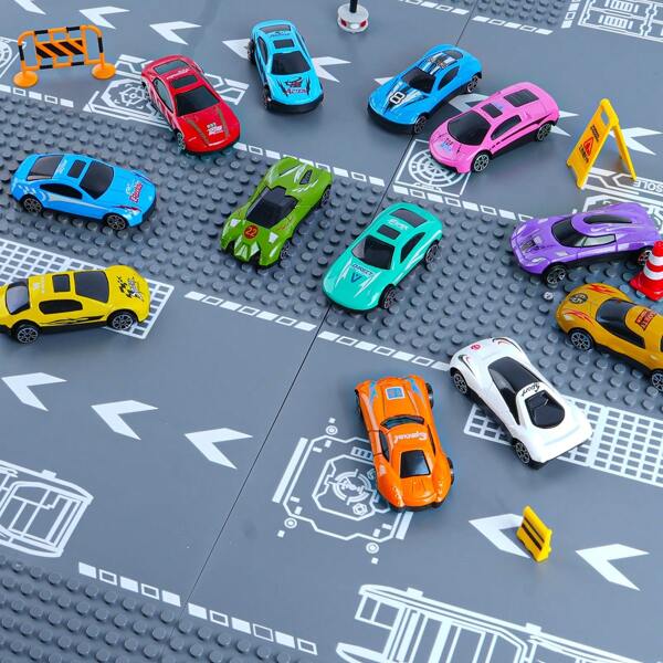 EduCiro 12pcs Set Mini Size Die-Cast Alloy Car Set For Kids & Collectors, Realistic Design, Smooth Edges, Pull-Back Function, Toy Vehicles Gift For Halloween, Christmas, Birthdays