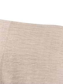 Einfarbiges elegantes Kleid für Frauen mit rundem Ausschnitt und Langarm, lässig anliegend für den täglichen Gebrauch