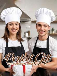 1/2pcs Chef Hat, Adult Premium Adjustable Elastic Baking Kitchen Cooking Chef Hats - Multicolor - View 6