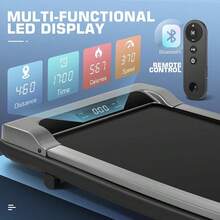 Walking Pad 3 In 1 Under Desk Treadmill, 2.5 Quiet Portable Walking Treadmill 300Lbs Weight Acity, Walking Jogging Hine Remote - Multicolor - View 3