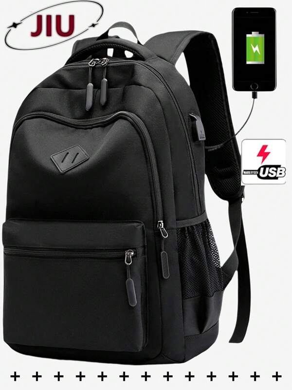 Mochila con múltiples bolsillos para hombres, puede contener una computadora portátil de 15.6 pulgadas, mochila escolar ligera de gran capacidad, bolsa de viaje conveniente para el transporte diario, mochila multifuncional para estudiantes, secundaria, preparatoria, viajes de negocios, vacaciones, viajes diarios, deportes al aire libre, regalos de cumpleaños, útiles escolares