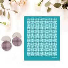 Plantillas de serigrafía de arcilla, con patrones pequeños de flores/ramas/hojas, pantalla de polímero para manualidades hechas a mano, elaboración de aretes, scrapbooking y estampado - Multicolor - Ver 35