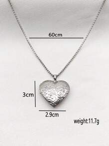 1pc Vintage Versatile High-End Multi-Style Stainless Steel Frame Necklace, Women's Fashion Luxury Niche Jewelry Accessory