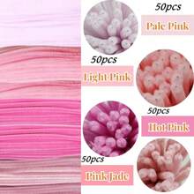 200 Stücke Pink Bastelpfeifenreiniger, Pfeifenreiniger Basteln Hellpuder Rosa Pink Jade Dunkel Puder Pfeifenreiniger für Basteln biegsames Chenillegestänge Pfeifenreiniger, Chenillegestänge, Pfeifenreiniger Basteln, Chenillegestänge Pfeifenreiniger, Flauschige Stäbe Bastelbedarf, farbige Pfeifenreiniger, für DIY Kunst- und Bastelarbeiten sowie Dekorationen