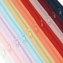 1 Bộ = 4,5 mét Khóa kéo + 10 Chiếc Khóa kéo, 3# Khóa kéo Nylon trong 20 Tùy chọn màu sắc, Khóa kéo phù hợp với Màu khóa kéo, Thích hợp để Thay thế May May Quần áo, Túi xách và Dệt gia dụng - nhiều màu - Xem 4