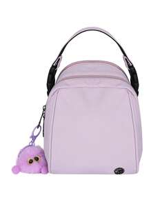 peach tree Women Bucket Crossbody Bag Handbag Peachtree With Cute Plush Pom Pom Charm, Fashion Gift For Girlfriend, Suitable For Shopping, Travel, Commuting, Sports, Outdoor Activities