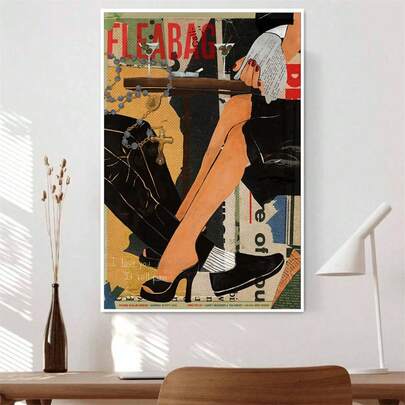 1pc Vintage Colorful "London Life" Canvas Wall Art, Retro Movie Poster, Fashion Bar Car Decor, Aesthetic Print Painting, White Toast Cocktail, Home Bedroom Bar Wall Decor Art Poster, Suitable For Home And Office Bedroom Corridor Classroom Decoration