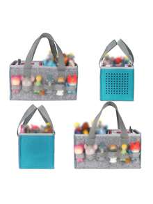 1pc Portable Bag/Handbag, Compatible With Toniebox Starter Set And Dolls; Suitable For Audio Player And Dolls Home/Outdoor Carrying Bag, Large Capacity Design, Multi-Functional Storage Bag, Can Store Miscellaneous Items, Toys, Small Objects. - Multicolor - View 3