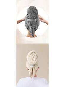 1 件装干发帽，超大超长，吸水速干，新款成人长发浴帽，女士适用