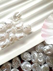 50pcs Irregular Pearl Beads, Versatile & Practical