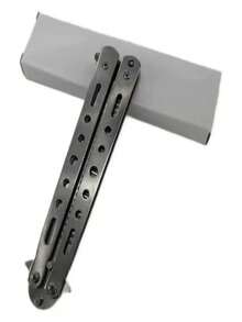 1pc Butterfly Practice Comb Foldable Men's Steel Comb Training Tool Swinging Knife Comb Uncut Stainless Steel Suitable For Outdoor Beginners, Back To School, Travel Holiday Essentials, Hair Accessories For Women, Hair Brush, Detangling Brush, Hairbrush, Hair Combs, Barber, Hair Tools, Hair Products, Slick Back Brush, Hair Care, Hair Comb, Hair Brush, Mini Hair Brush, Curly Hair Products, Hairdressing Equipment, Christmas, Hairdressing, Wooden Comb, Travel Essentials, Hairstyle, Hairdressing,Hair Brush,Slick Back Brush,Styling Brush,Curly Hair Brush,Edge Brush,Hair Comb,Brush Hair,Hair Brush Set,Comb Hair,Comb For Curls,Detangling Brush,Hair Brush For Women,Hair,Travel,Hair Products,Hair Tools,Hair Stuff,Barber,Barber Accessories,Barbershop,Hairdressing Equipment - Multicolor - View 8