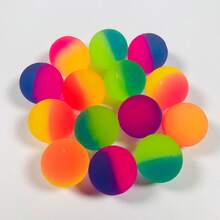 2pcs/10pcs/20pcs Set Colorful Rainbow Bounce Balls, Outdoor Party Supplies, Gift Filler, Favors, Birthday Party Package - Multicolor - View 7
