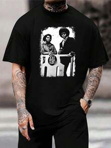Camiseta de Soul Train - Camiseta gráfica vintage de los 70 del programa de baile para hombres y mujeres - Camiseta negra retro - Ropa inspirada en programas de televisión musical - Regalo para marido - Negro - Ver 1