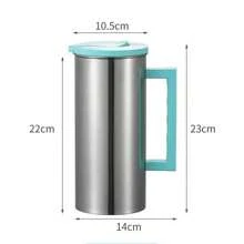 1,8L Große Kapazität Anti-Überlauf Edelstahl Wasserflasche, Kalt & Heiß Dual Nutzung, geeignet für Outdoor, Büro und Zuhause