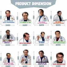 12pcs Funny Diet Fridge Magnets For Kitchen And Home, Inspirational Quotes For Healthy Lifestyle - Multicolor - View 7