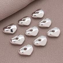 10/20/30pcs Real 18K Gold Plated Twist Brass Beads Asymmetrical Plated Spacer Beads Small Loose Craft Bead For DIY Bracelets Earring Necklace Jewelry Making