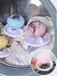 Trampa de pelusa reutilizable para lavadora y bolas protectoras - Eliminador anti-pelusa, filtro de lavadora para protección contra pelusa/tela, trampa de pelusa reutilizable para lavadora y bolas protectoras - Ahorro de energía, ayuda para la limpieza de ropa y lavadora, limpiador de ahorro de energía para flotadores (lavadora). - Multicolor - Ver 7