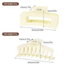 Matte Non-Slip Hair Claw Clips (1/4/8PCS) - Salon-Grade Strong Hold Clips For All Hair Types, Thick/Thin/Curly/Wavy Hair - Snap-Resistant Jaw Clips For Women & Girls, Perfect For Workouts & Daily Use