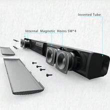 FOPEAS [Upgraded Speaker Strip] RGB Audio Speaker For TV Computer Home Theater - Living Room Audio System - Black - View 9