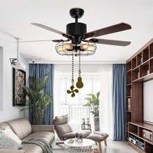 1 Set Ceiling Fan Pull Chain, Bulb And Fan Pattern Pull Chain Extension Fan Pull Chain Pendant 12 Inch Ceiling Fan Chain Extender With Ball Fan Chains Connector