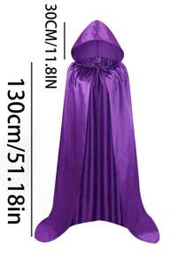Capa de 110-200cm para adultos en Halloween, capa de la muerte de tela de colores, capa de demonio mago, túnica de mago medieval, capa del segador, accesorio de vestimenta para club nocturno y bar, disfraz de festival capa negra