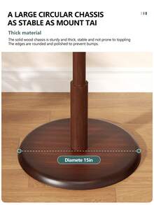 LKZ Solid Wood Coat Rack, Free Standing Tree-Shaped Coat Rack With 8 Hooks, Max Load 40kg, Suitable For Hats, Bags, Clothes And Scarves, Can Be Placed In Bedroom, Living Room, Office And Entryway - Brown - View 4