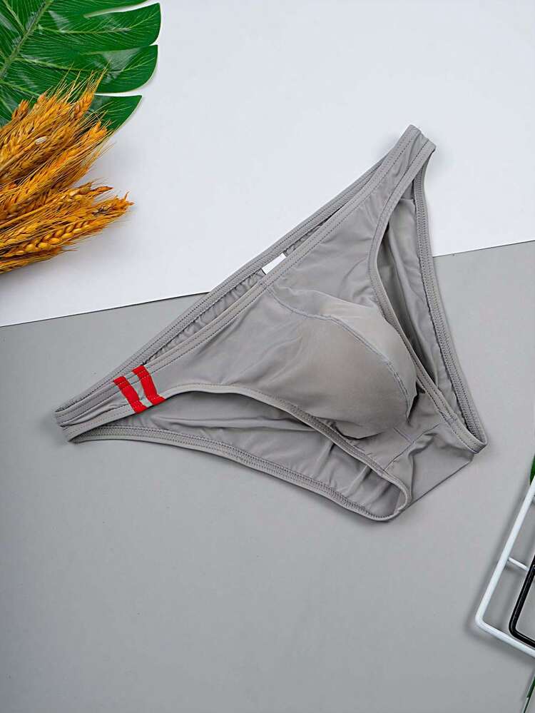 6 Peças Cuecas Masculinas, Cuecas Boxer, Cor Sólida Simples Aleatória Moda Básica Cuecas Boxer Triangulares Masculinas, Secagem Rápida, Macias, Amigáveis à Pele - Multicolorido - Visão 11