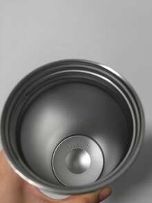 1 pieza Taza de diseño Taza de viaje aislada de acero inoxidable, Taza de café de acero inoxidable 304 de alta gama refinado con pajita, Botella de agua portátil - Multicolor - Ver 7