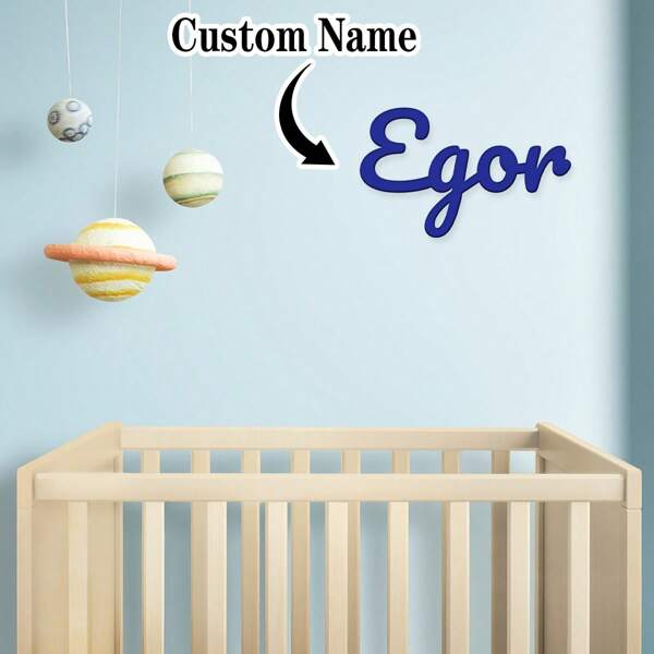 1pc Custom Name Pink/Gold/Silver/Blue Decorative Acrylic Name Plaque, Perfect For Wedding, Birthday, Anniversary, Mother's Day,Room Decoration Stuff Room Decor Bedroom Decor Christmas Thanksgiving Halloween Graduation Party Celebration Decoration, Home Decor, Room Decoration Back To School