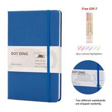 1 Pc A5 Notebook Agenda Planner Dotted Inner 80 Sheets 100 GSM Cloth Cover Ivory White Paper Hand Account Journal School Stationery Supplies Back To School