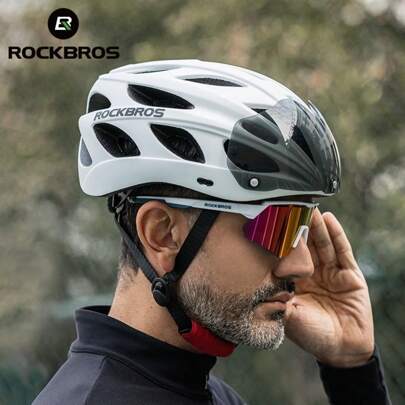 ROCKBROS ROCKBROS Cycling Helmet With Strong Impact Resistance 4 Colors Adjustable Wear, Ventilation Function Perfect For Mountain, Road And Commuting Cycling To Strengthen Head Protection