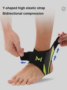1pc Sports Ankle Support Brace, Breathable Compression Elastic Ankle Guard For Basketball, Football Anklet Gym Accessories