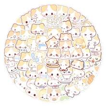 100pcs Cute Cat Stickers Cartoon Cotton Candy Kitten Decal Funny Animal Stickers Kawaii Kitty Stickers Aesthetic Stickers Pack Vinyl Waterproof Stickers For Water Bottle,Computer,Laptop,Phone,Luggage,Notebook,Fridge