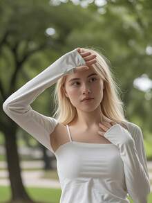 2 chiếc khăn choàng tay làm mát tiên tiến bảo vệ khỏi ánh nắng mặt trời thoải mái và thoáng khí cho nam nữ - Nhiều màu - Xem 3