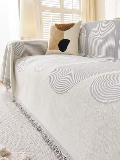 Ins Premium Ring Chenille Sofa Towel Outdoor Exposed Camp Blanket