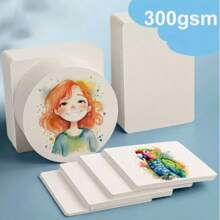 Libera tu creatividad con 50 tarjetas postales de papel acuarela de 300 g/m² - Ideales para pintar, tarjetas de agradecimiento DIY, tarjetas de felicitación, Navidad, invitaciones y cumpleaños, útiles escolares, de vuelta a la escuela